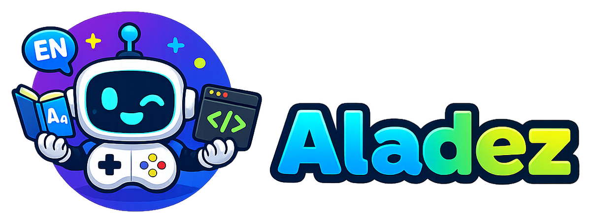 Aladez — Aprende Inglés, SQL, Python, JavaScript y HTML/CSS jugando